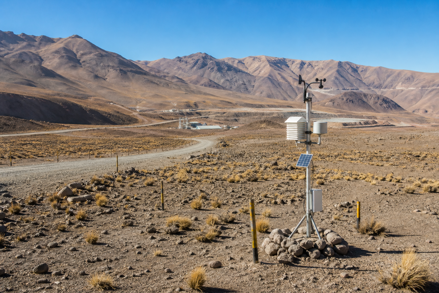 Photographic northern Chile mining landscape and environmental context