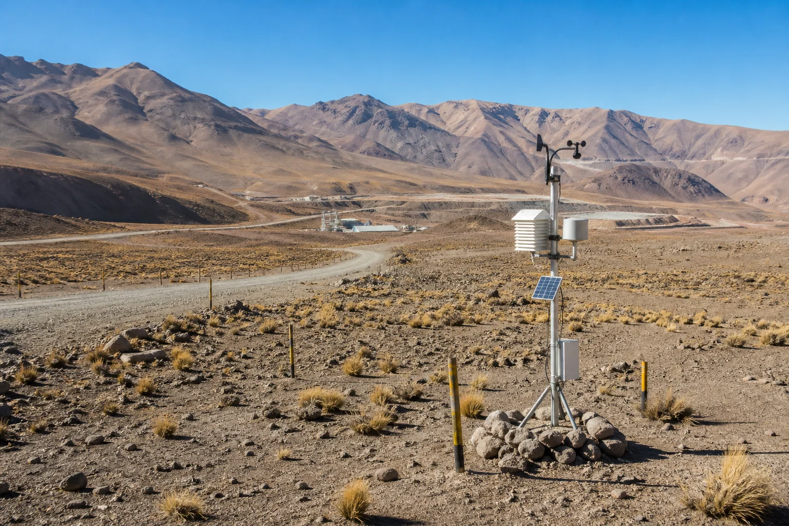 Photographic northern Chile mining landscape and environmental context